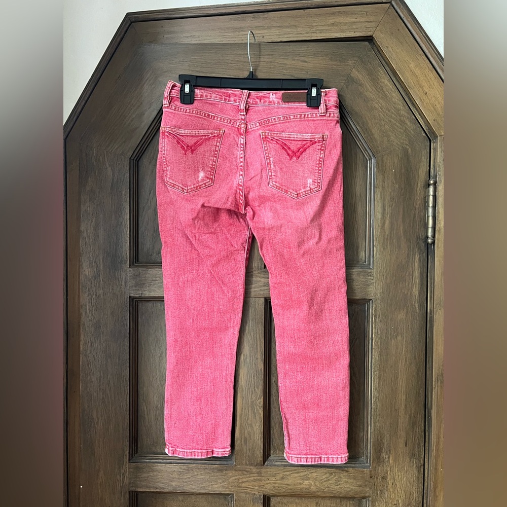 Red Washed Detail Jean - Picture 2 of 3